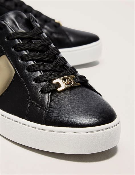 michael kors sneaker schwarz gold|michael kors black gold sneakers.